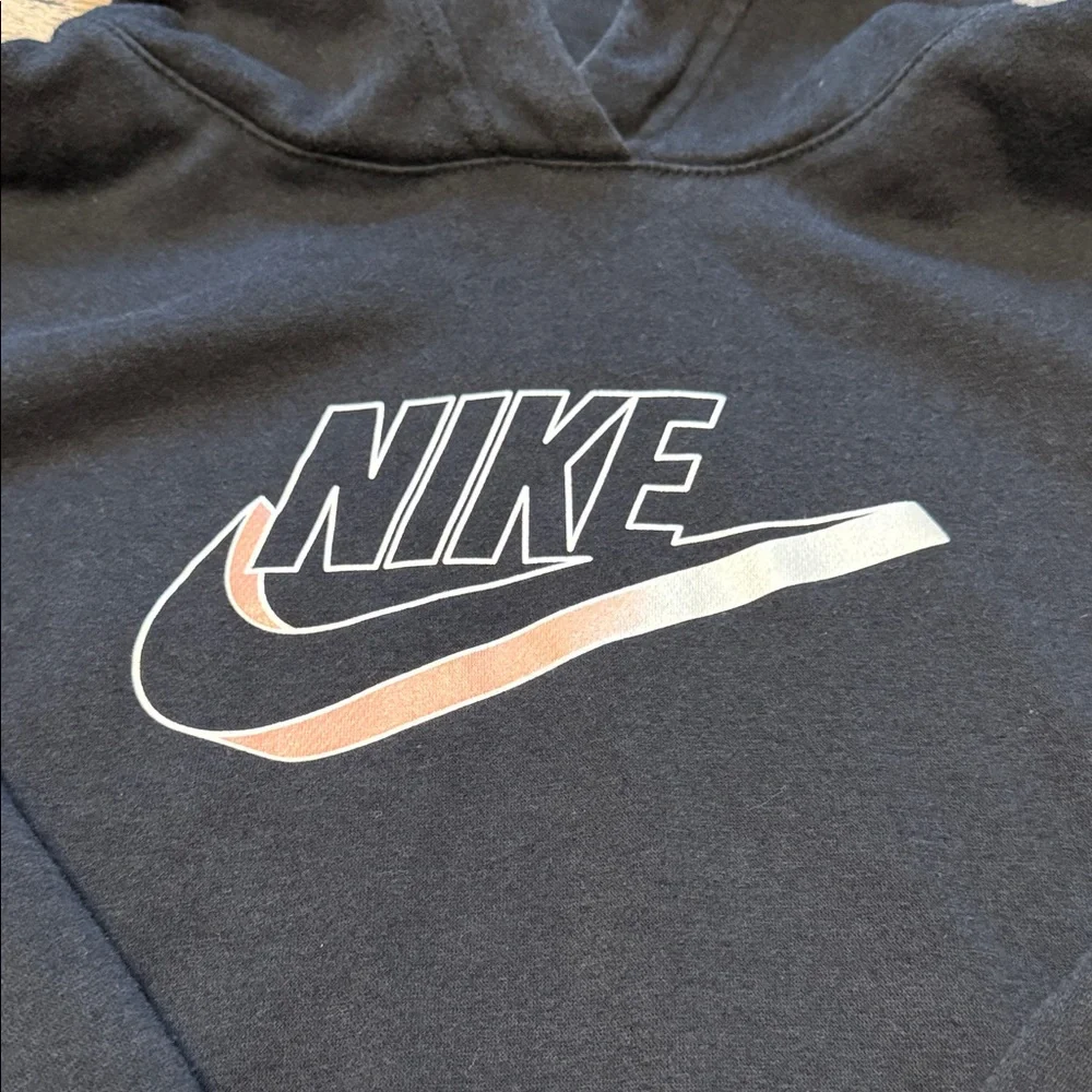 Nike Women’s size S Black Hoodie with White Swoosh